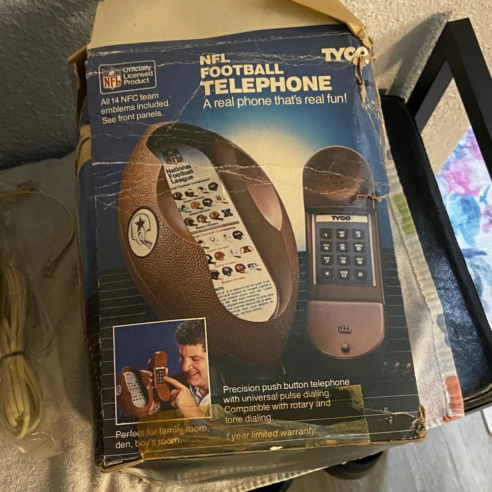 NFL Brown Football Phone with Stand